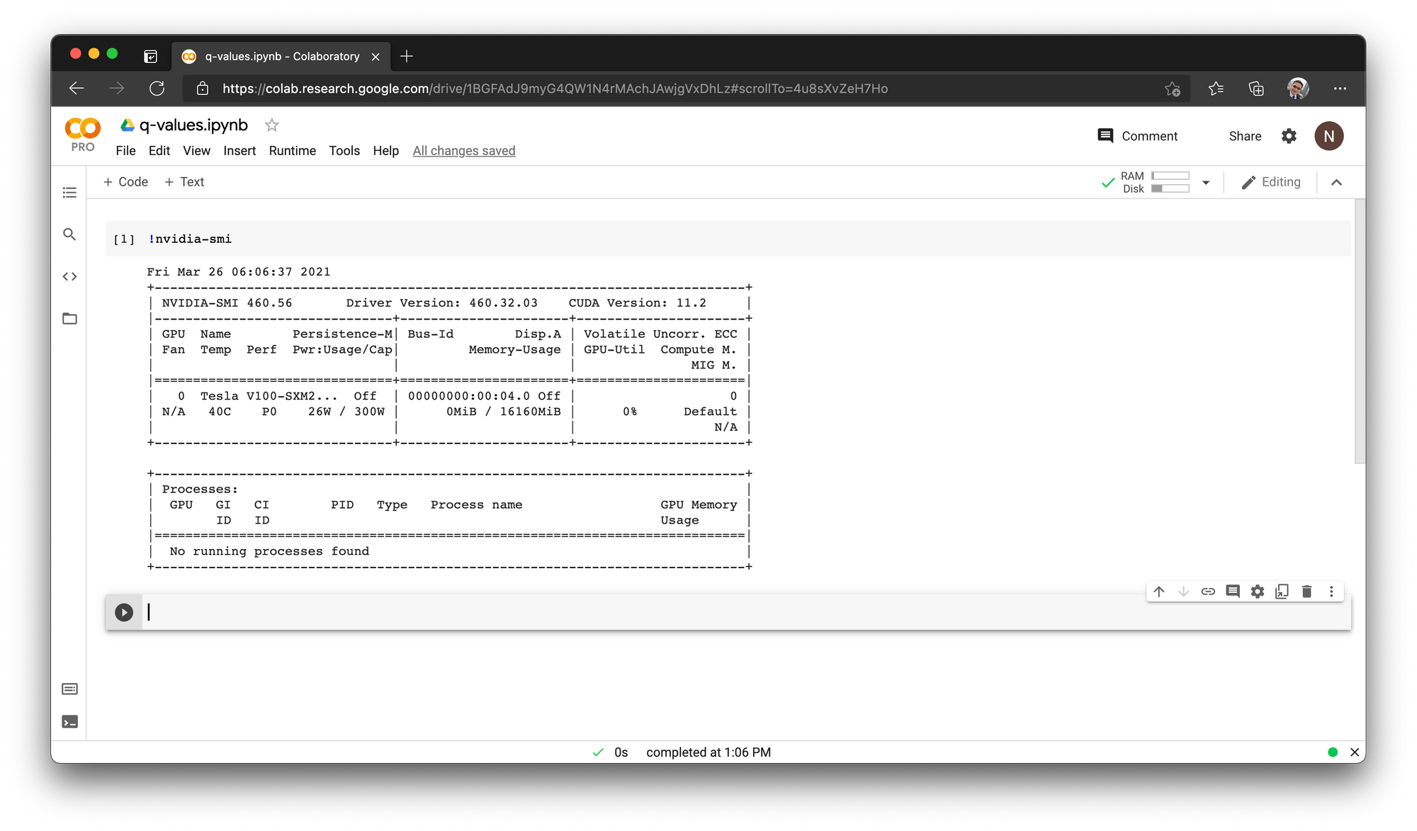 Introduction to Deep Reinforcement Learning on Google Colab Pro